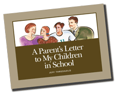 a parent's letter to my children in school book cover